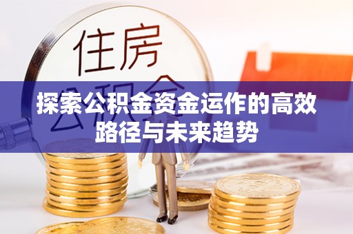 徐汇探索公积金资金运作的高效路径与未来趋势