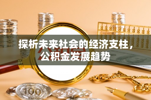徐汇探析未来社会的经济支柱，公积金发展趋势