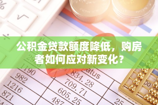 徐汇公积金贷款额度降低，购房者如何应对新变化？