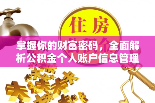 徐汇掌握你的财富密码，全面解析公积金个人账户信息管理与优化