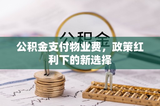 徐汇公积金支付物业费，政策红利下的新选择
