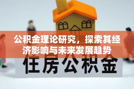 徐汇公积金理论研究，探索其经济影响与未来发展趋势