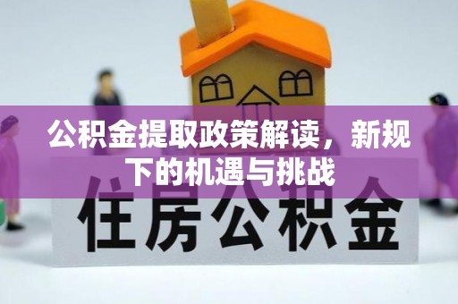徐汇公积金提取政策解读，新规下的机遇与挑战