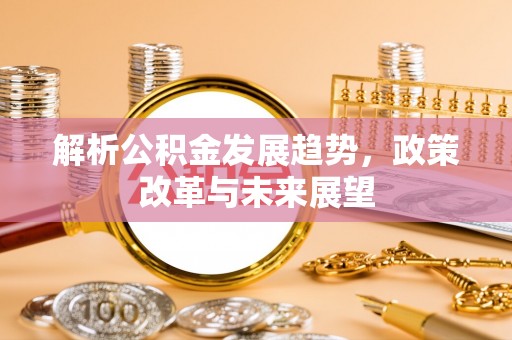 徐汇解析公积金发展趋势，政策改革与未来展望