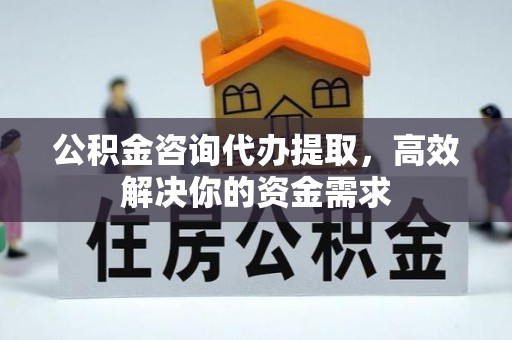徐汇公积金咨询代办提取，高效解决你的资金需求