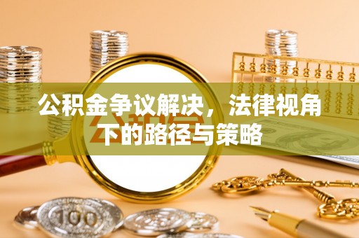 徐汇公积金争议解决，法律视角下的路径与策略