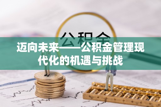 徐汇迈向未来——公积金管理现代化的机遇与挑战