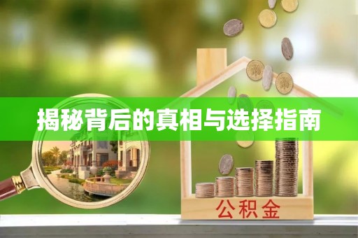徐汇揭秘背后的真相与选择指南